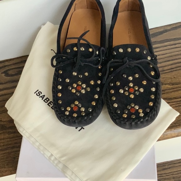 ISABEL MARANT Foggia embellished suede moccasins - Picture 5 of 7